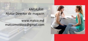 ANGAJĂM Ajutor Director de magazin