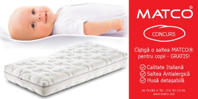 Cistiga o saltea MATCO® pentru copii - GRATIS!